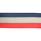LaRibbons 2 1/2" Wired Ribbon | Red/Natural/Blue Bunting Stripe | 10 Yard Roll